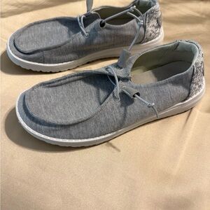 Hey Dude Light Gray Men's Loafers